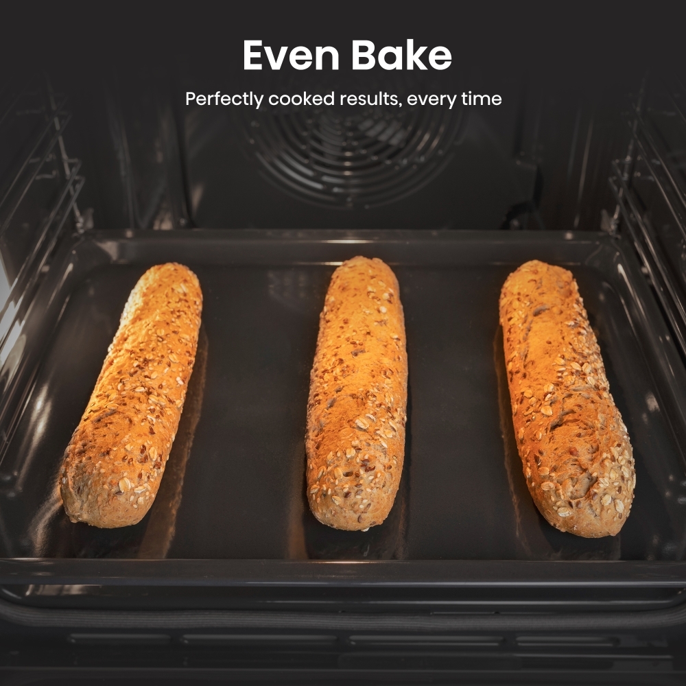 Hisense HDCEC5C10W Ceramic Electric Cooker with Double Oven, White, A Rated