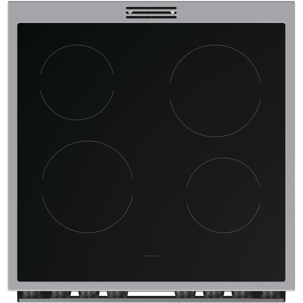 Hisense HDCEC6C20X Ceramic Electric Cooker with Double Oven, Stainless Steel, A Rated
