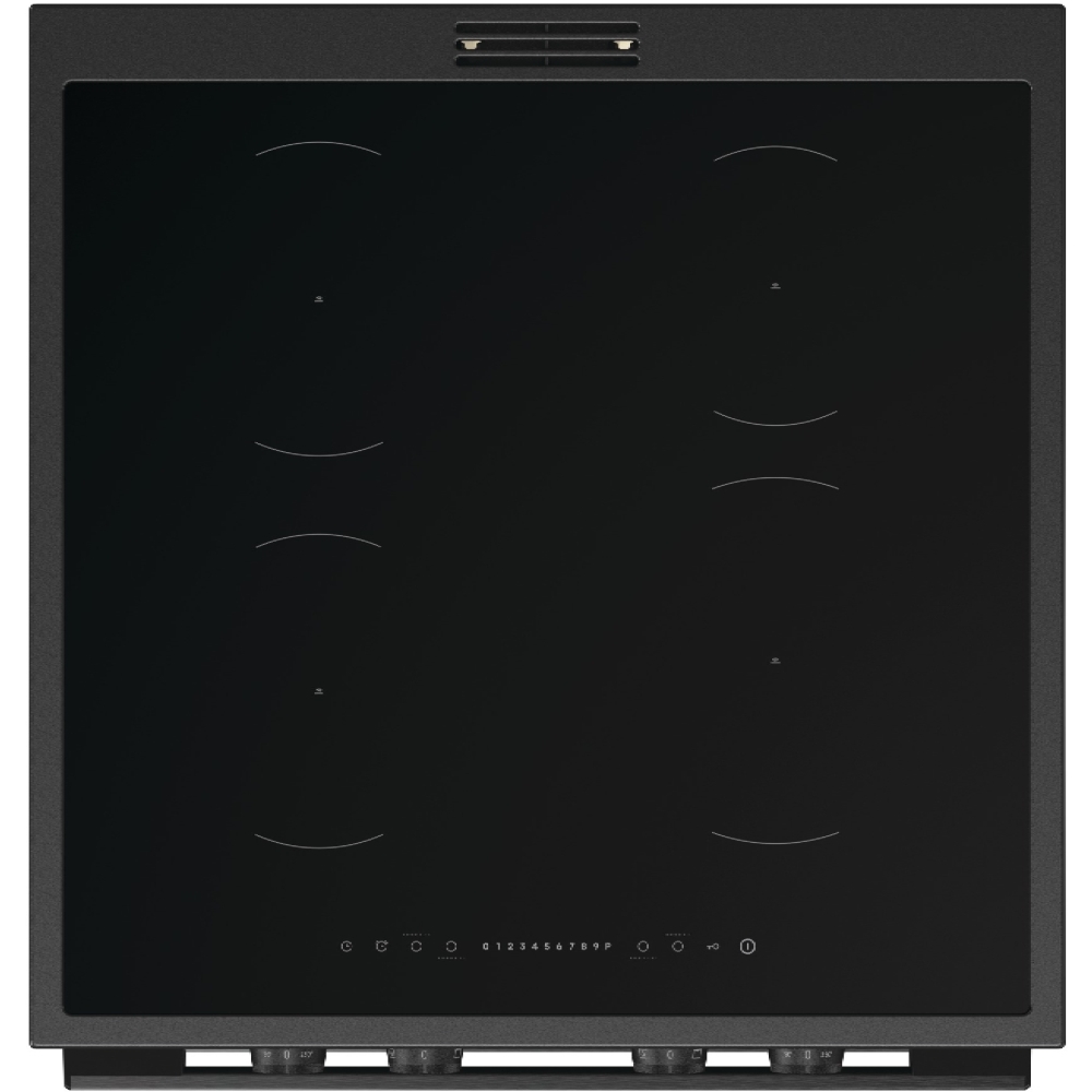 Hisense HDCEIT6C20B Induction Electric Cooker with Double Oven, Black, A Rated