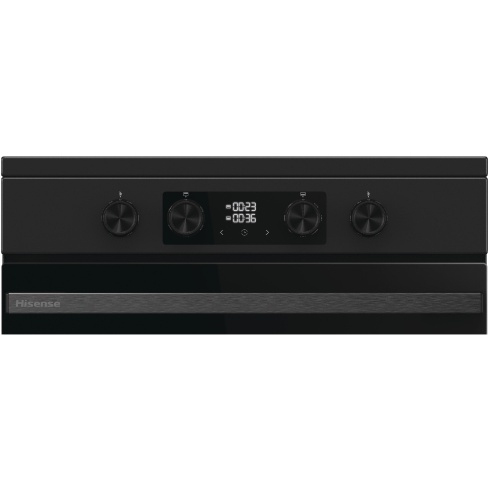Hisense HDCEIT6C20B Induction Electric Cooker with Double Oven, Black, A Rated