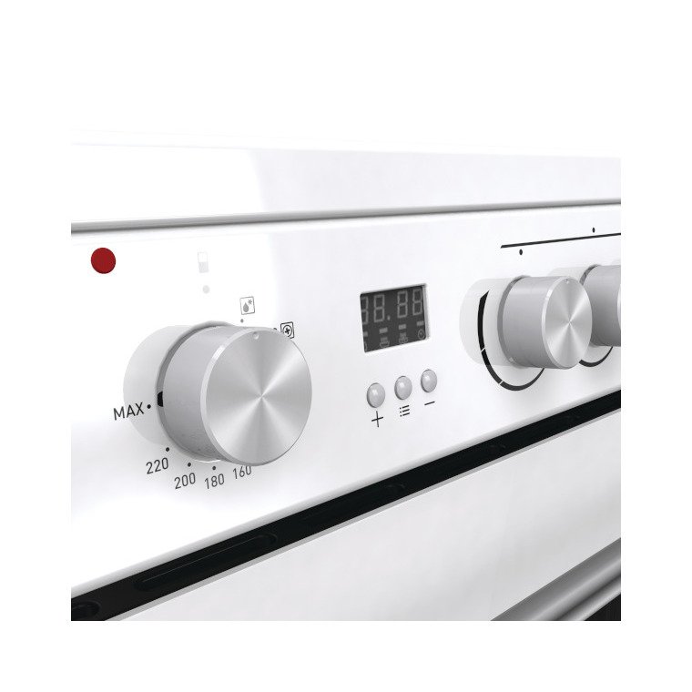Hisense HDE3211BWUK Ceramic Electric Cooker with Double Oven, White, A Rated
