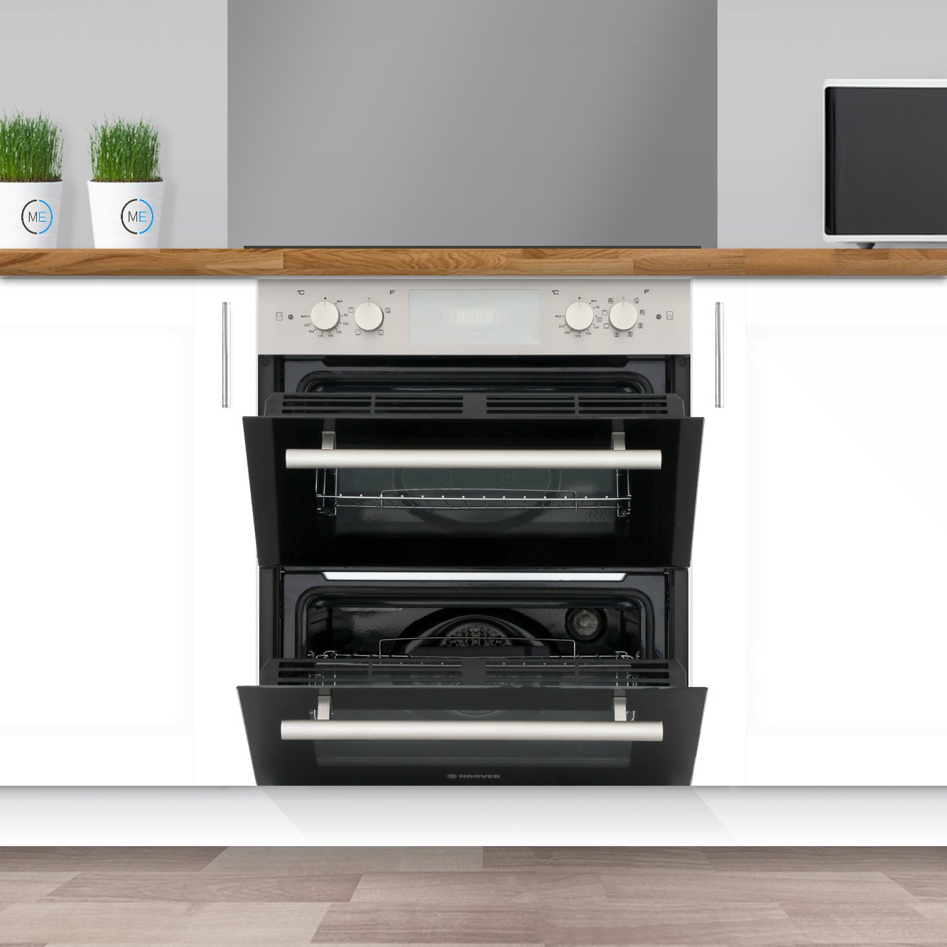 Buy Hoover HDO8442X Double Built Under Electric Oven Stainless Steel