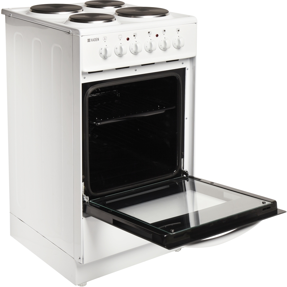 Buy Haden HES50W Solid Plate Electric Cooker with Single Oven Marks