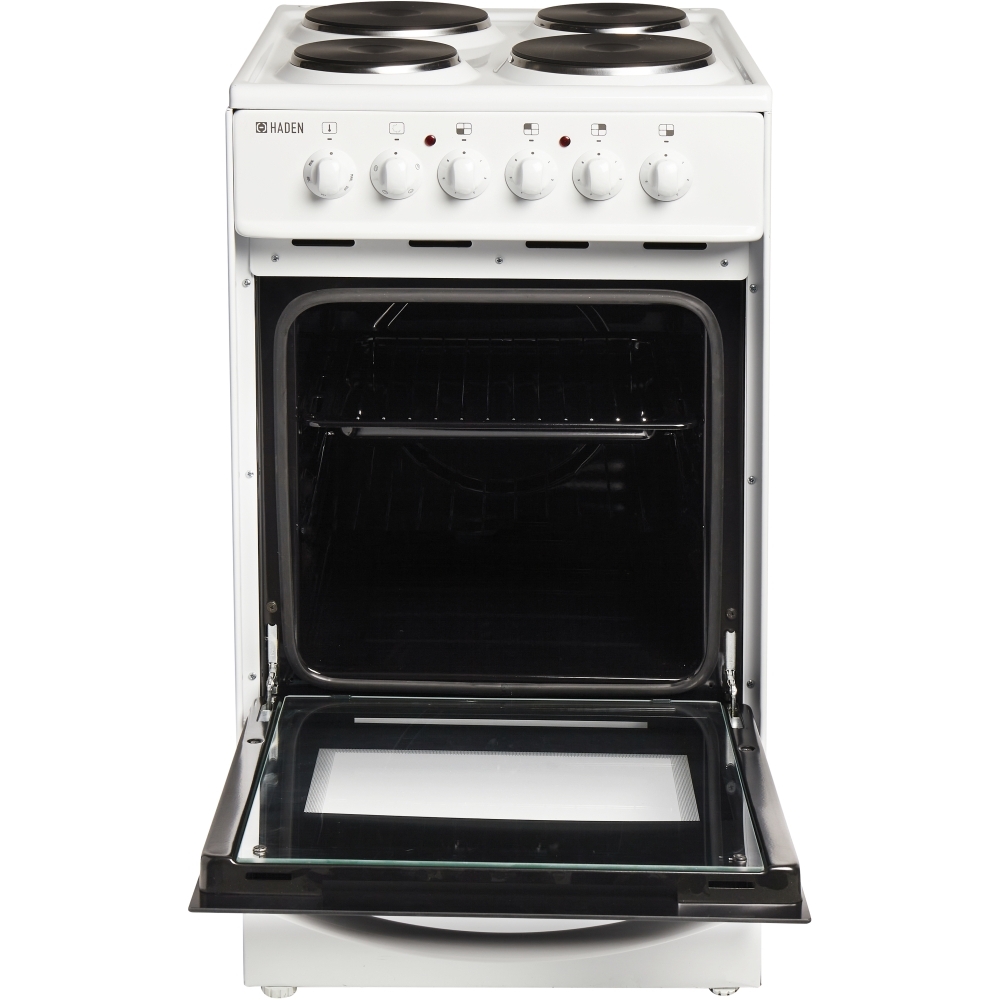Buy Haden HES50W Solid Plate Electric Cooker with Single Oven Marks