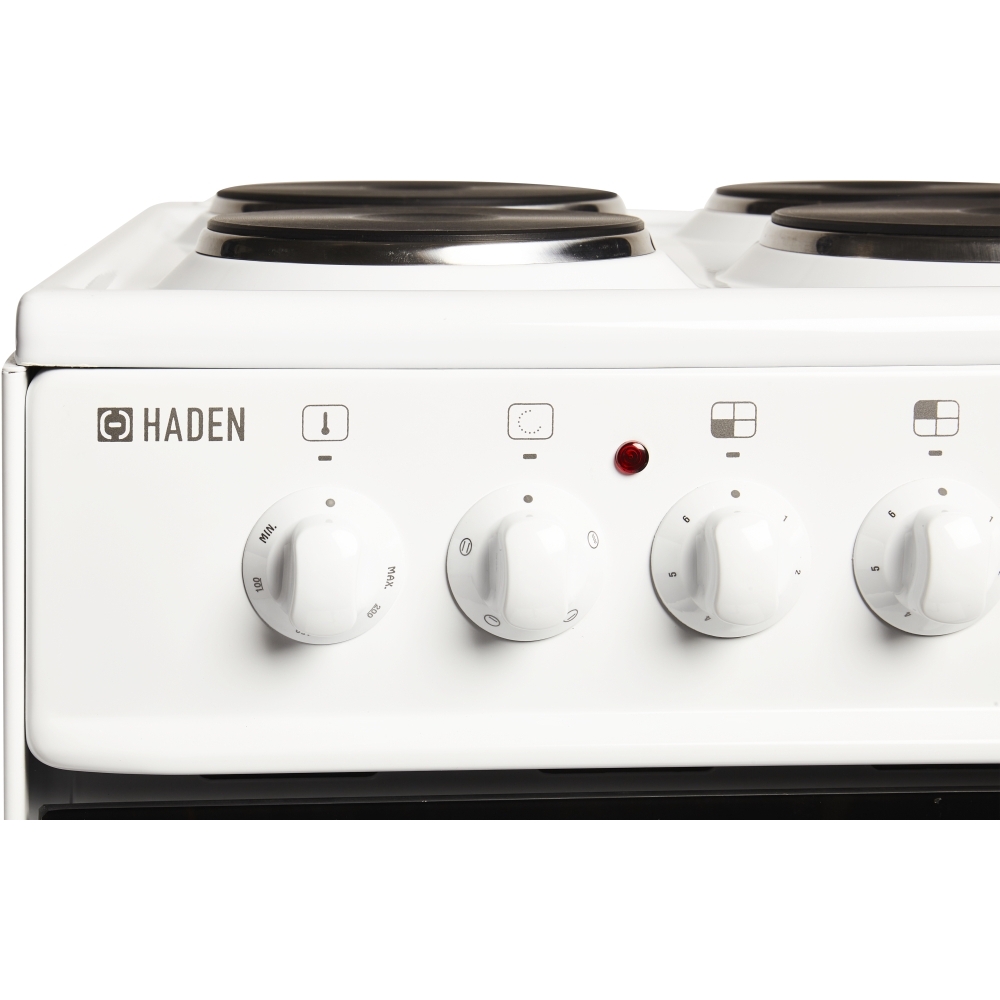 Buy Haden HES50W Solid Plate Electric Cooker with Single Oven White