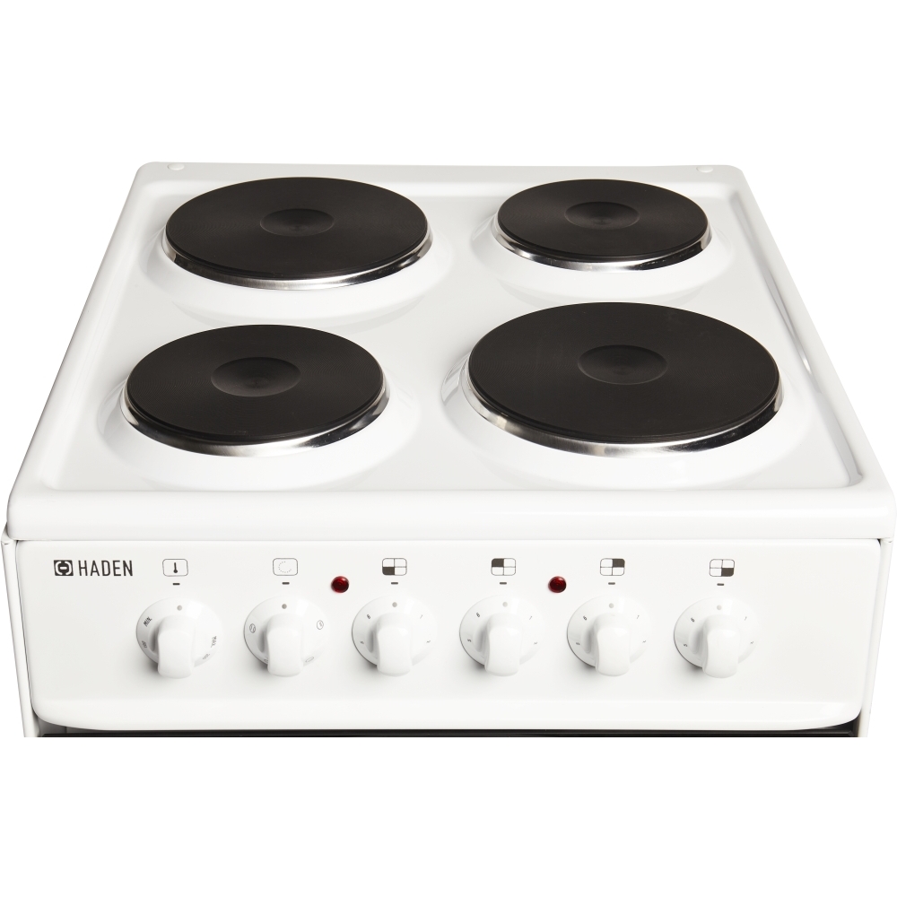 Buy Haden HES50W Solid Plate Electric Cooker with Single Oven Marks