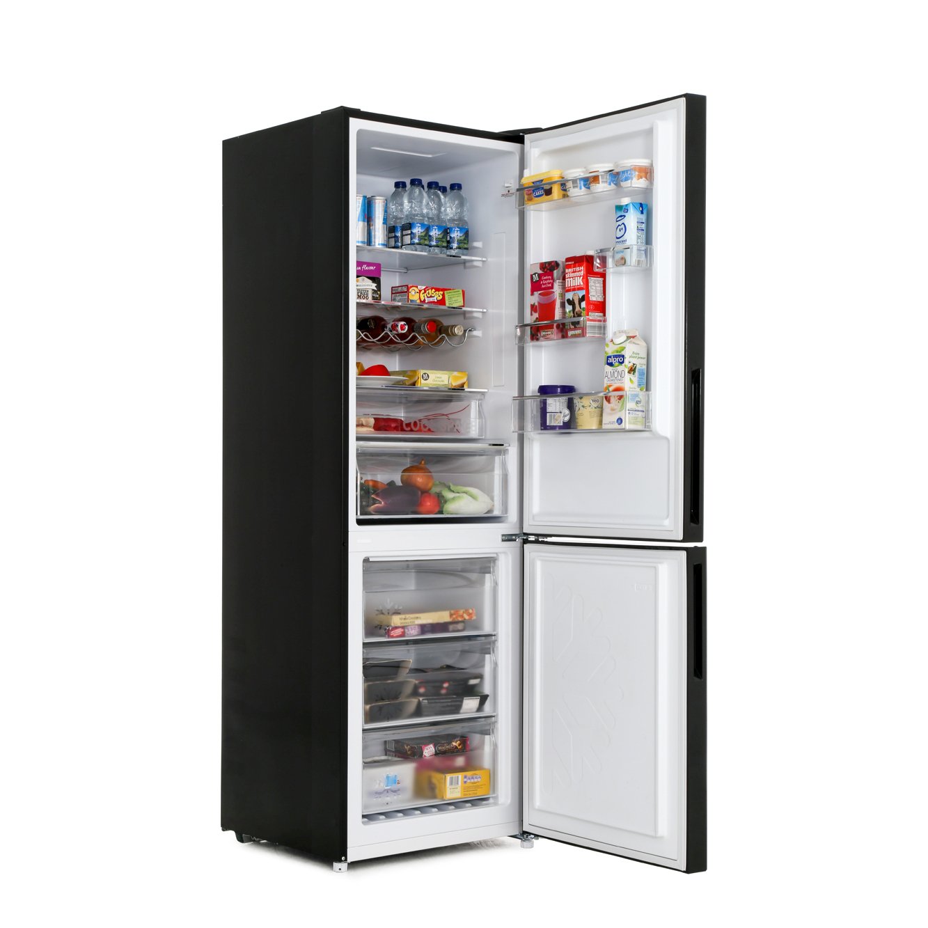 Buy Hoover HFGD 6182 WB Frost Free Fridge Freezer (HFGD6182WB) Black Marks Electrical