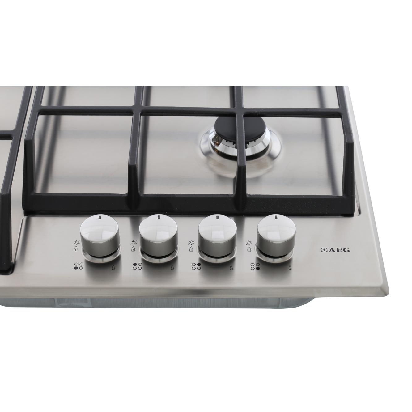 Buy AEG HG654350SM 4 Burner Gas Hob Stainless Steel Marks Electrical