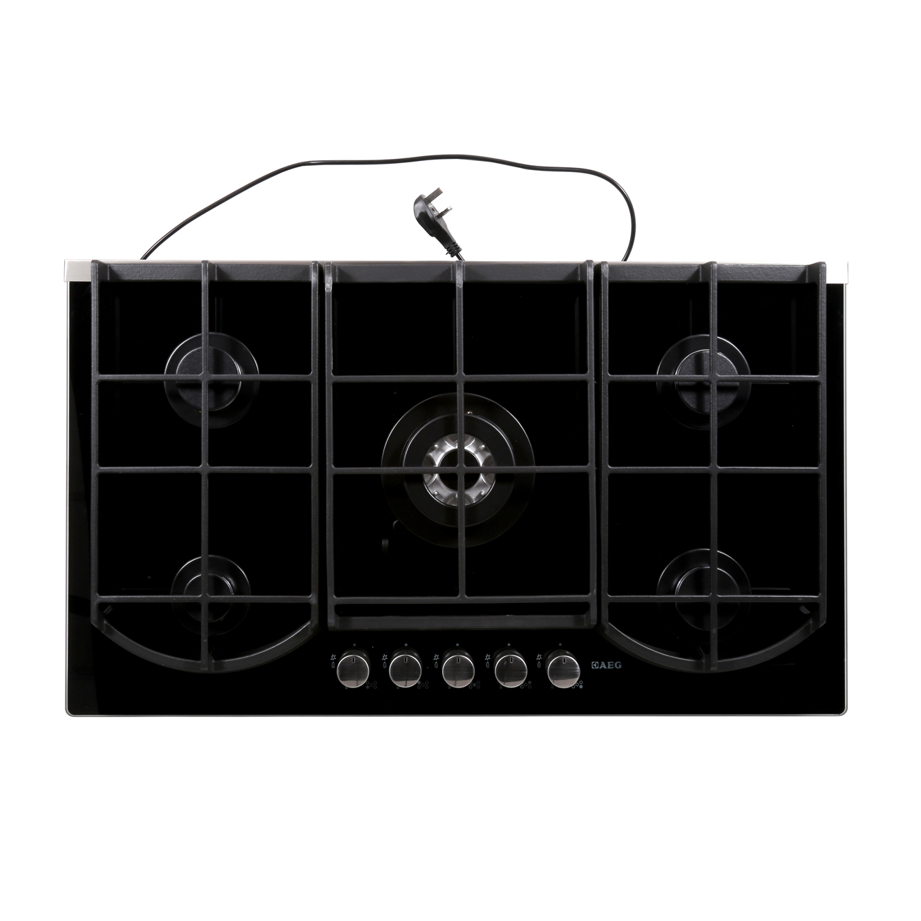 Buy AEG HG995440NB 5 Burner Gas Hob Black on Glass Marks Electrical