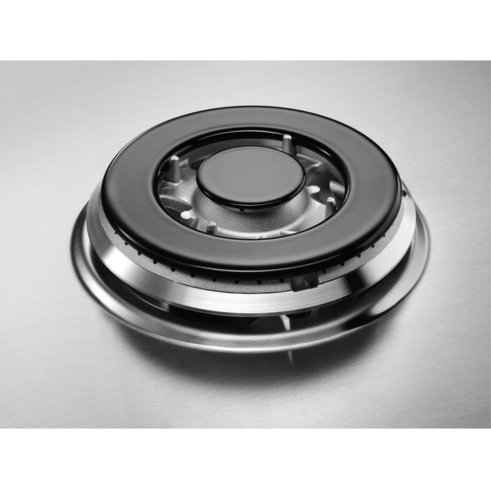 AEG HGB75500SM 3000 75cm 5 Burner Gas Hob, Stainless Steel