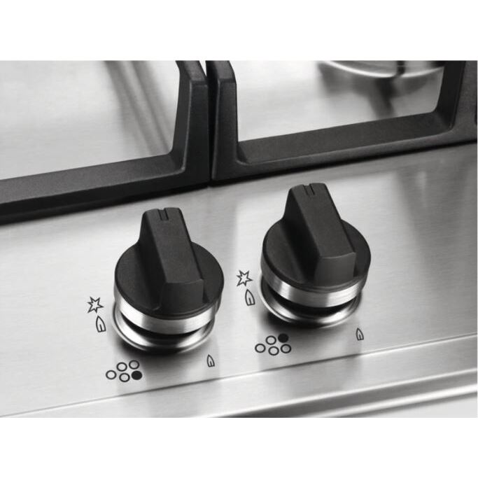 AEG HGB95522YM 6000 86cm 5 Burner Gas Hob, Stainless Steel