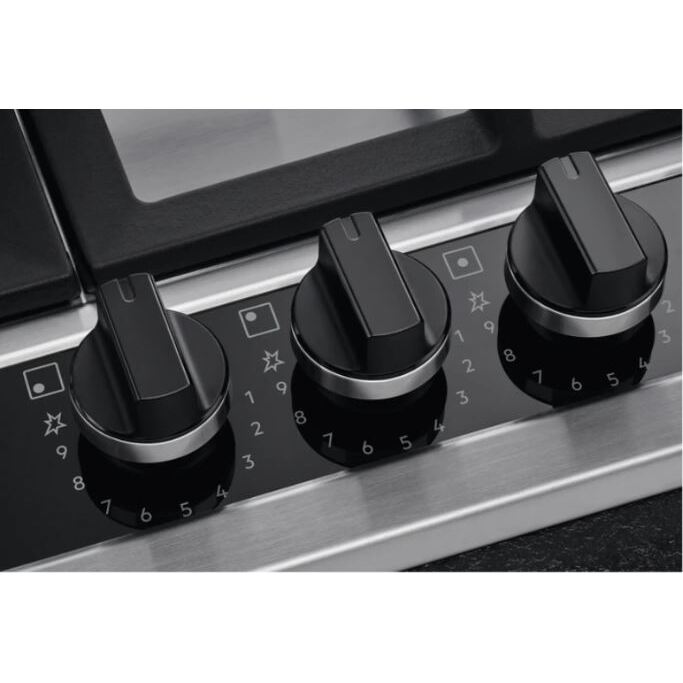 AEG HGB95522YM 6000 86cm 5 Burner Gas Hob, Stainless Steel Marks