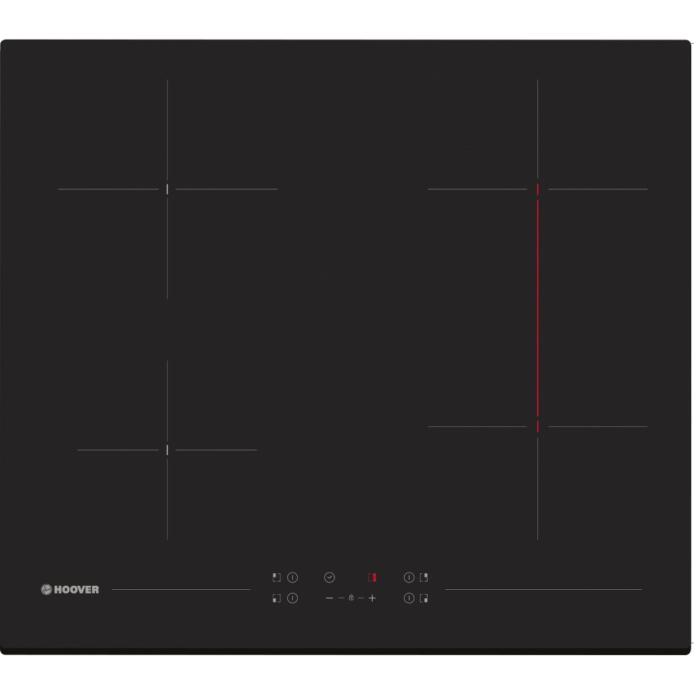 Hoover HH64BVT Ceramic Hob, Black on Glass