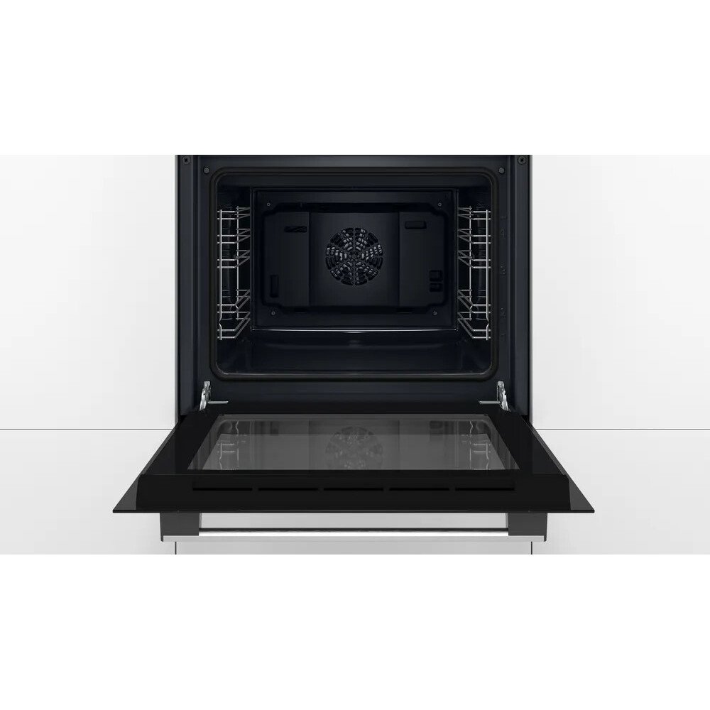 Bosch HHF113BA0B Series 2 BuiltIn Electric Single Oven, Black, A Rated