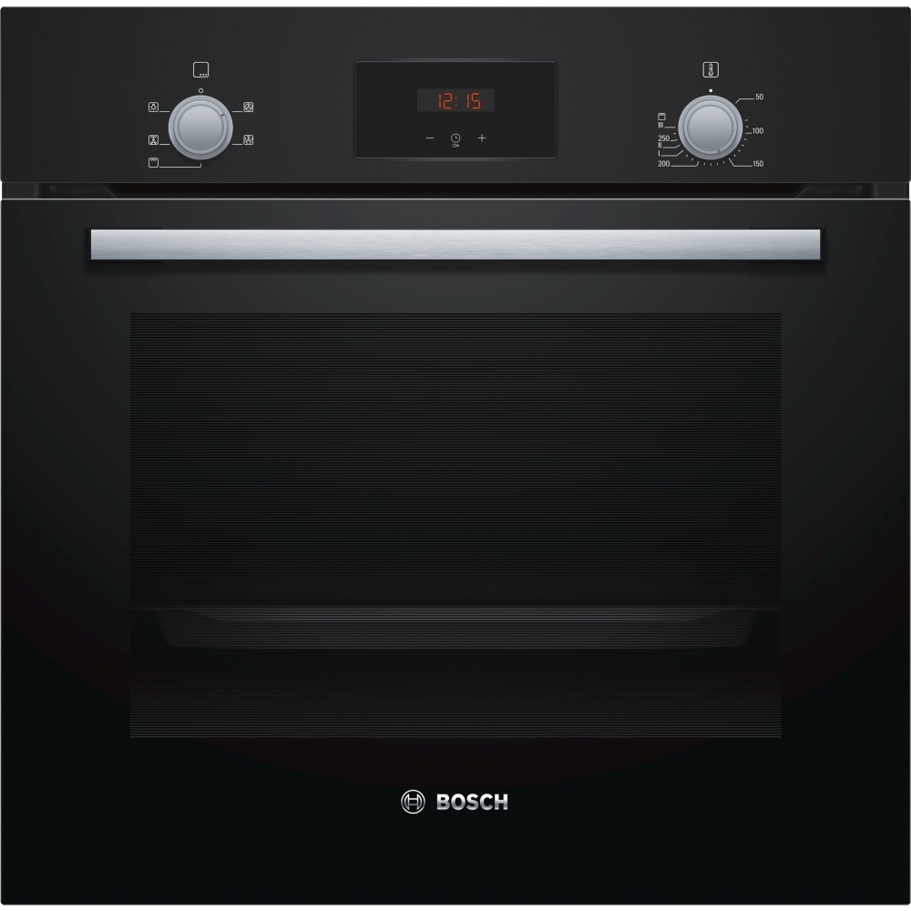 Bosch HHF113BA0B Series 2 BuiltIn Electric Single Oven, Black, A Rated