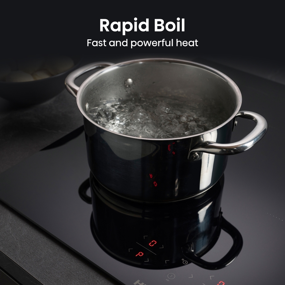 Hisense HI6401BSC 60cm Induction Hob, Black