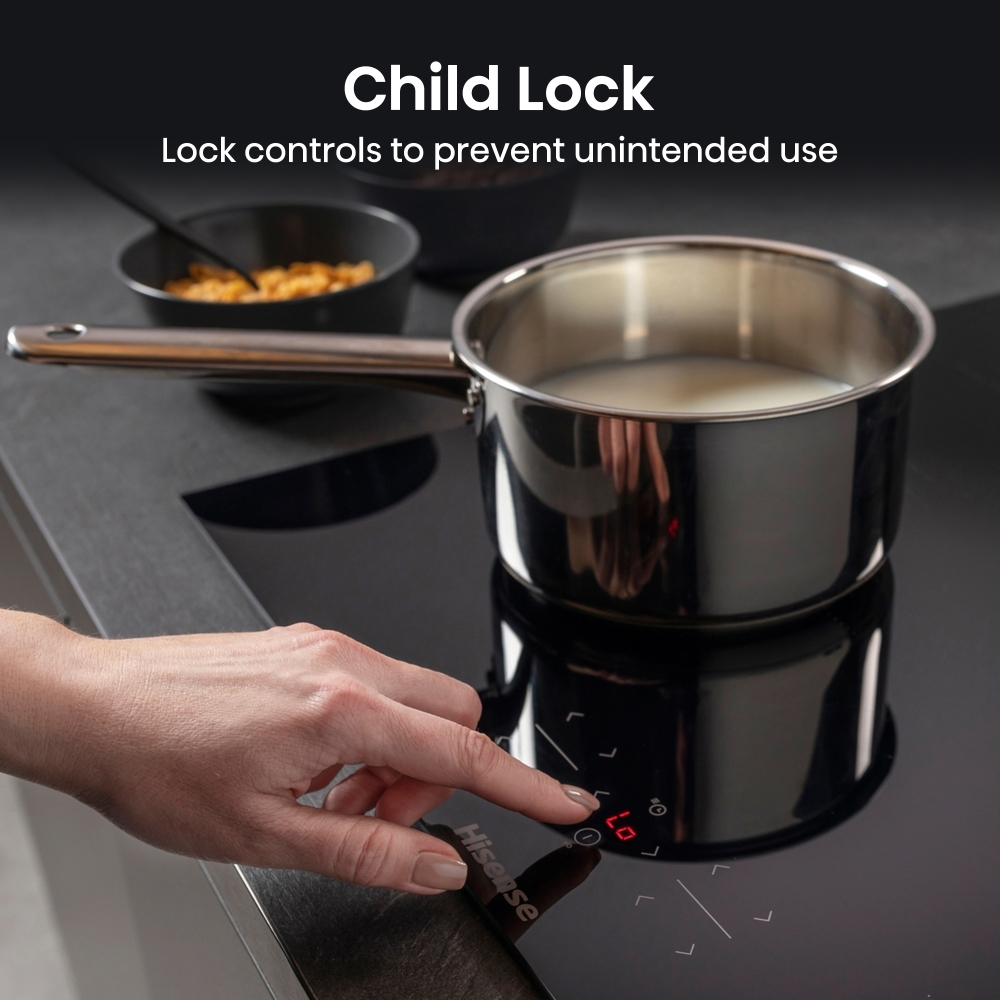 Hisense HI6401BSC 60cm Induction Hob, Black