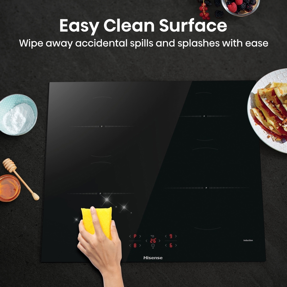 Hisense HI6401BSC 60cm Induction Hob, Black