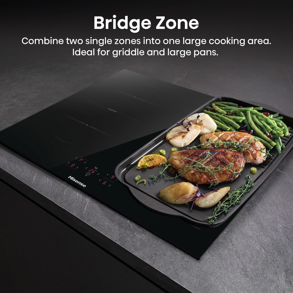 Hisense HI6421BSC 60cm Induction Hob, Black