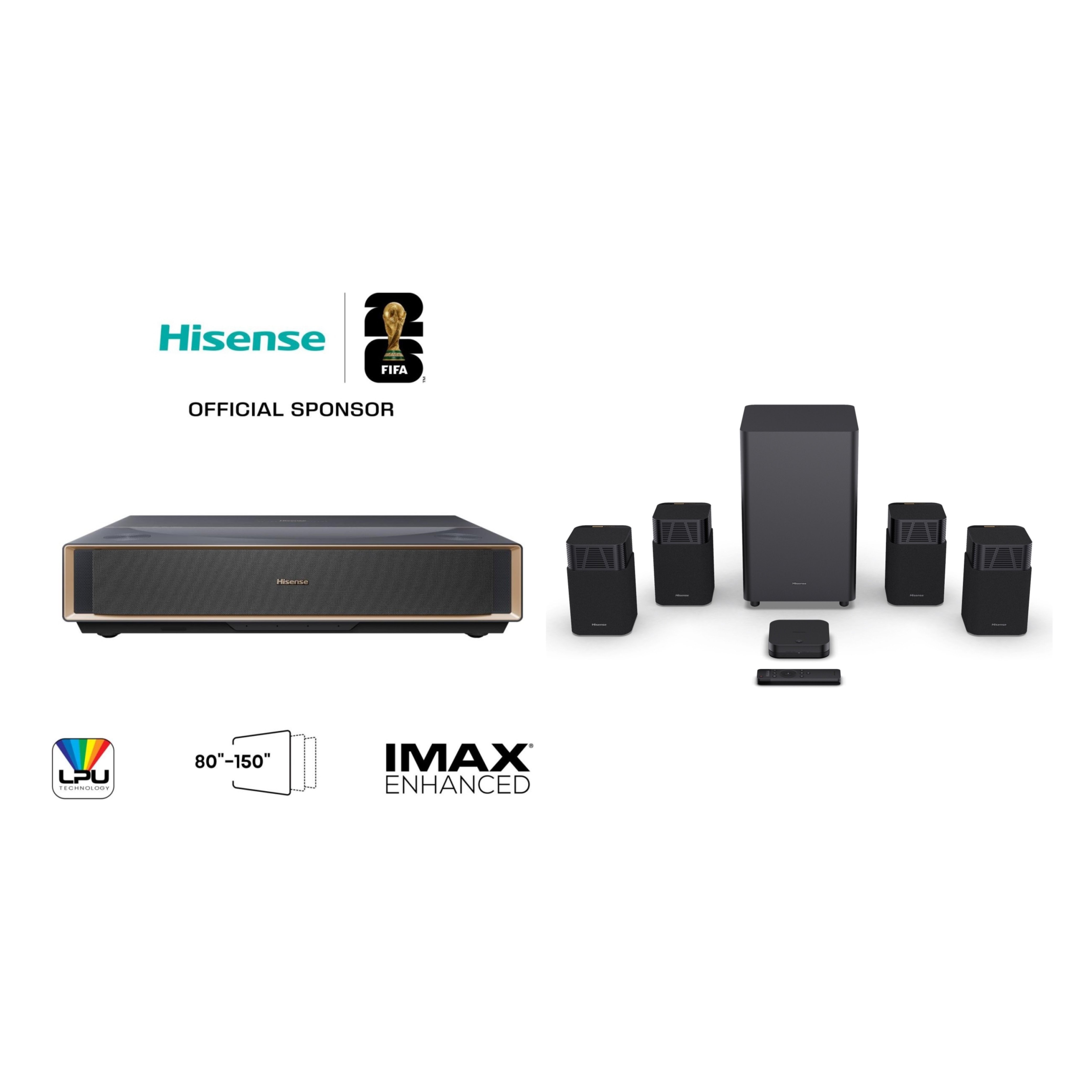 Hisense PT1TUK  4K Smart Laser Cinema + HTSATURN Sound Bar