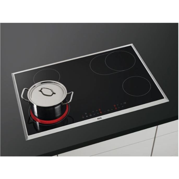 Buy AEG HK834060XB Radiant Ceramic Hob Black with Stainless Steel