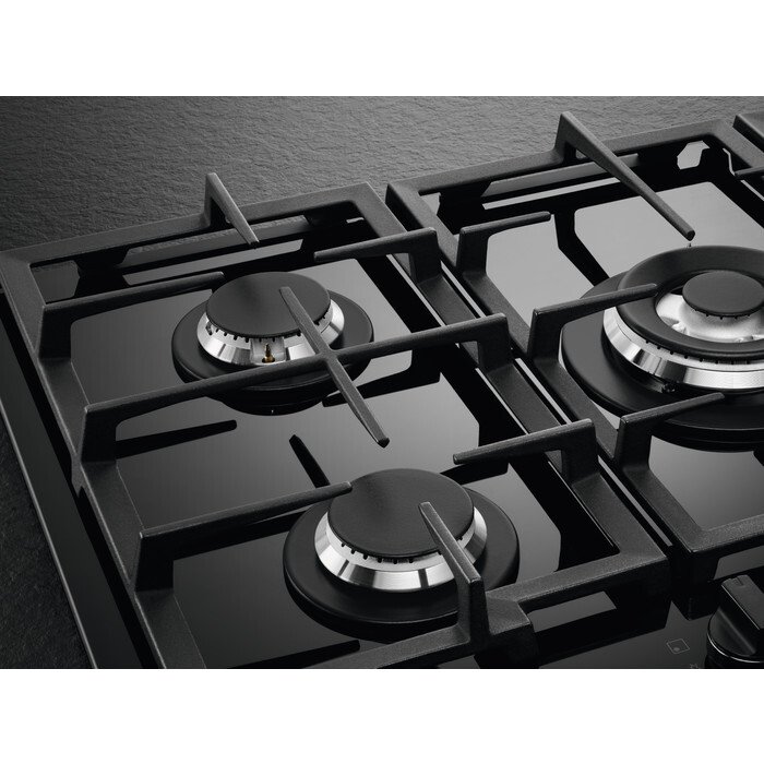 AEG HKB75450NB 8000 FlameLight 74cm FlameLight 5 Burner Gas Hob, Black