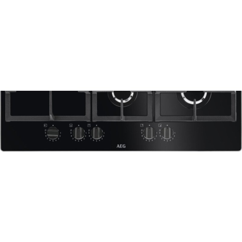 AEG HKB75820NB 6000 74cm 5 Burner Gas Hob, Black Marks Electrical