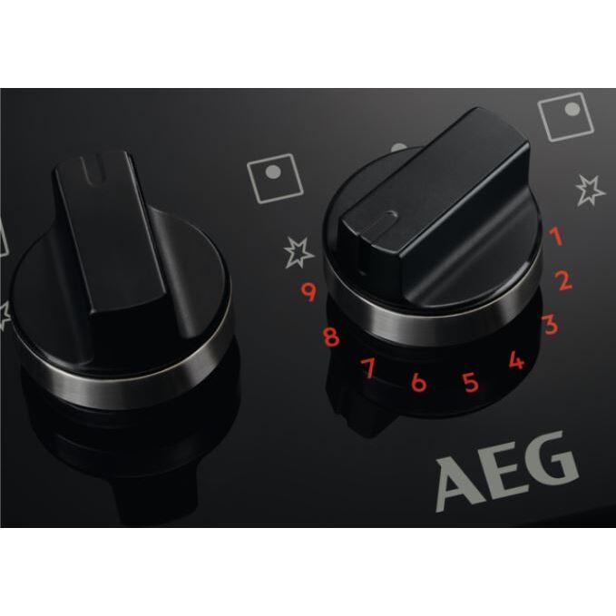 AEG HKB95450NB 8000 FlameLight 88cm 5 Burner Gas Hob, Black