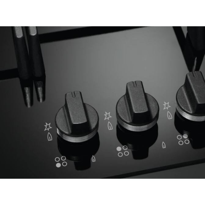 Buy AEG HKB95450NB 5 Burner Gas Hob Black on Glass Marks Electrical