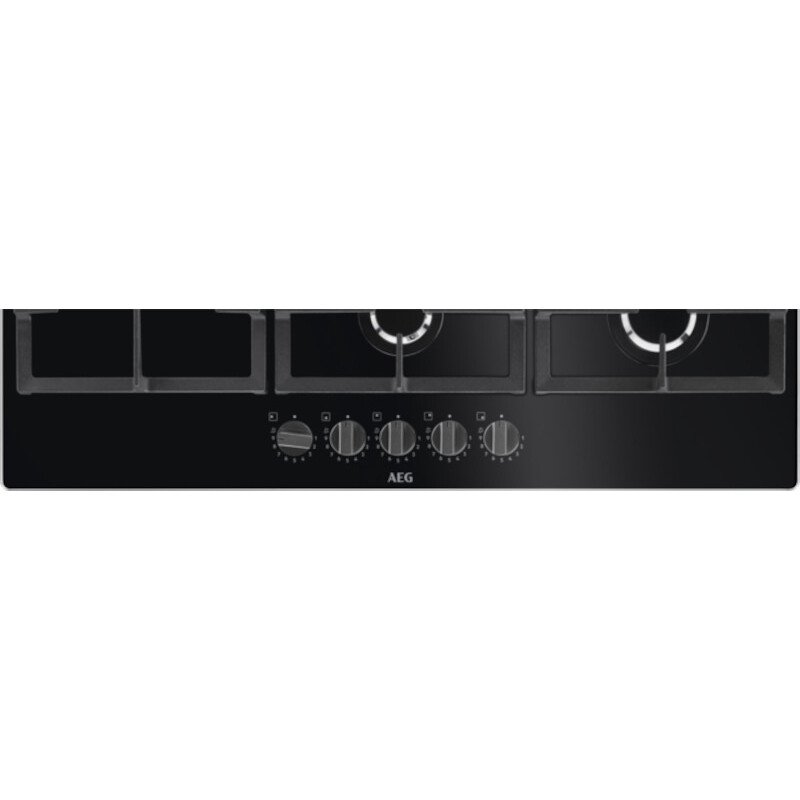 AEG HKB95820NB 6000 86cm 5 Burner Gas Hob, Black