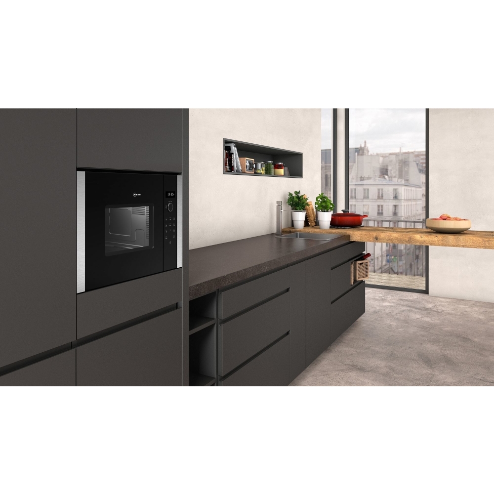 Neff HLAWD23N0B N50 Built-In Microwave, Stainless Steel | Marks Electrical