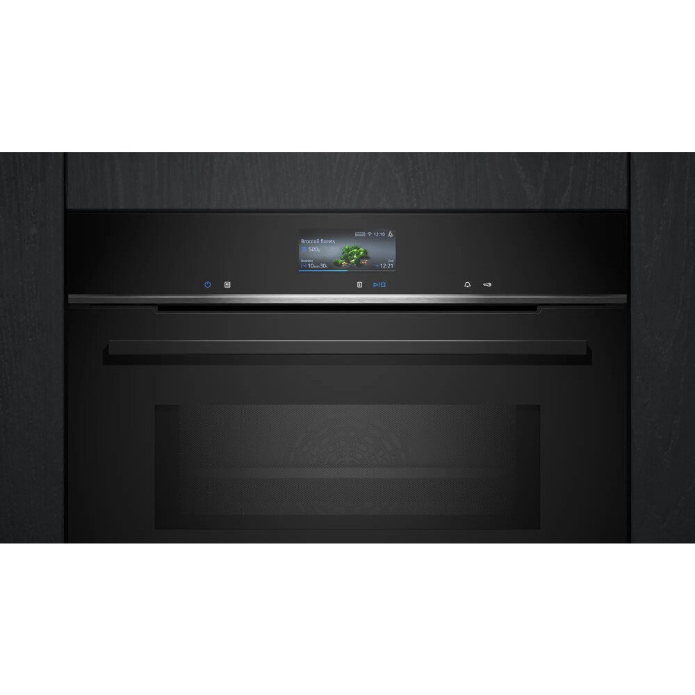 Siemens HM776G1B1B iQ700 Built-In Electric Single Oven with Pyrolytic Cleaning, Black