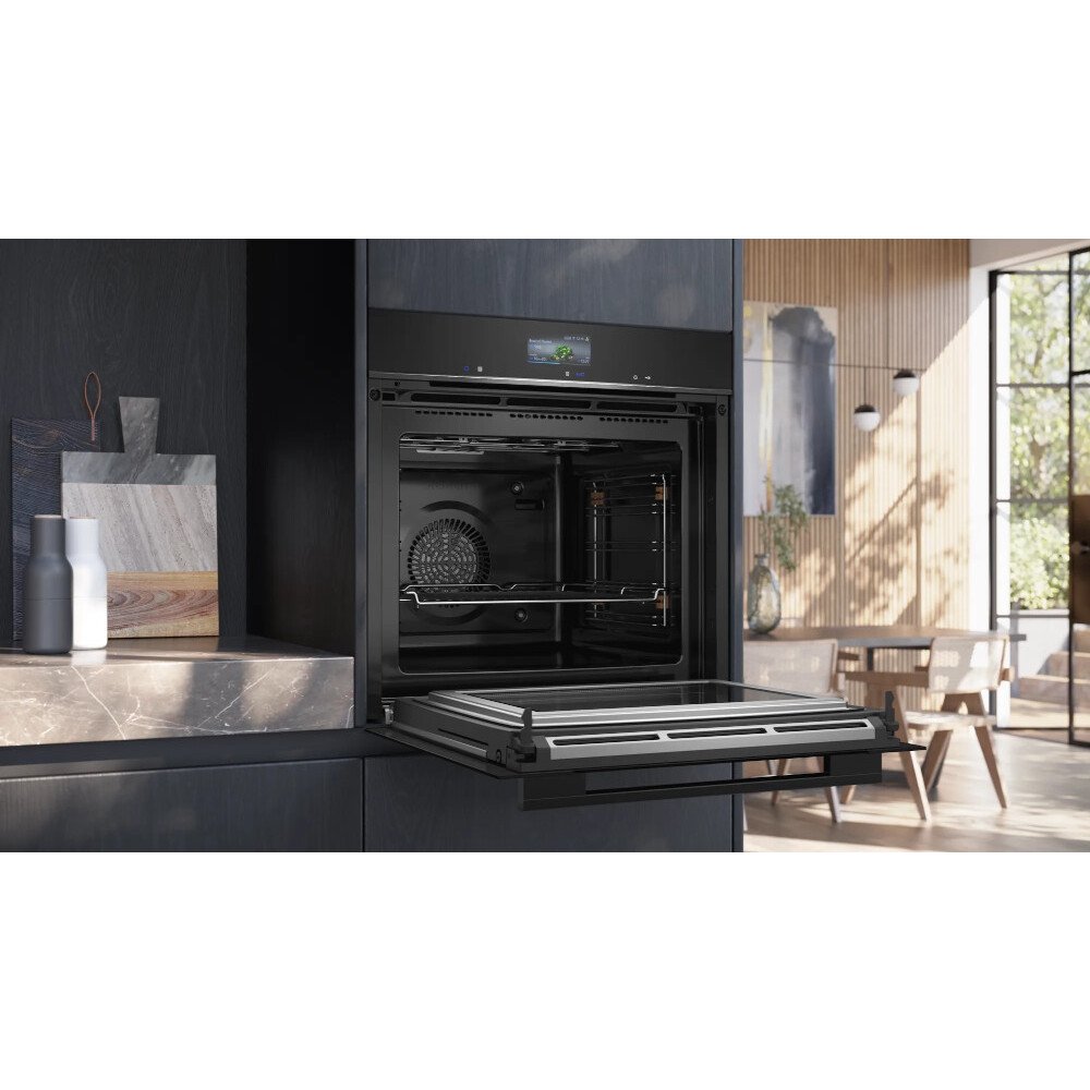 Siemens HM776G1B1B iQ700 BuiltIn Electric Single Oven, Black Marks
