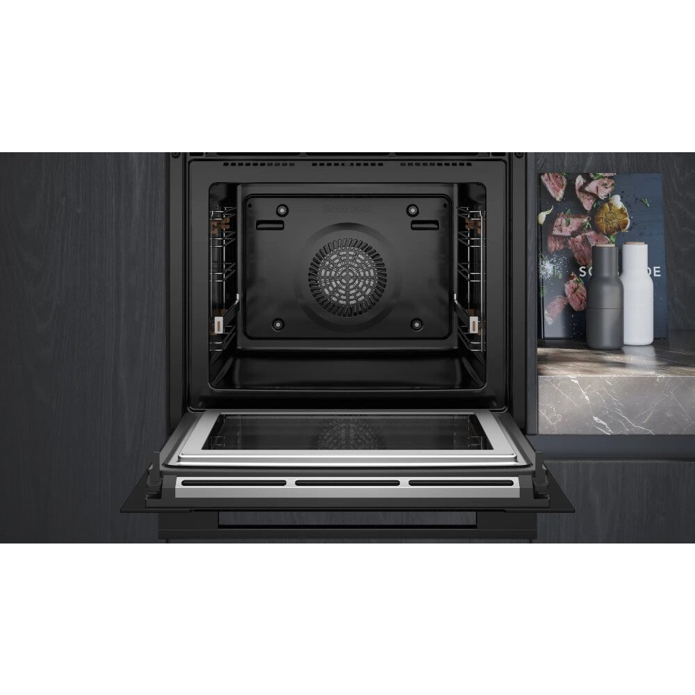 Siemens HM778GMB1B iQ700 Built-In Electric Single Oven, Black