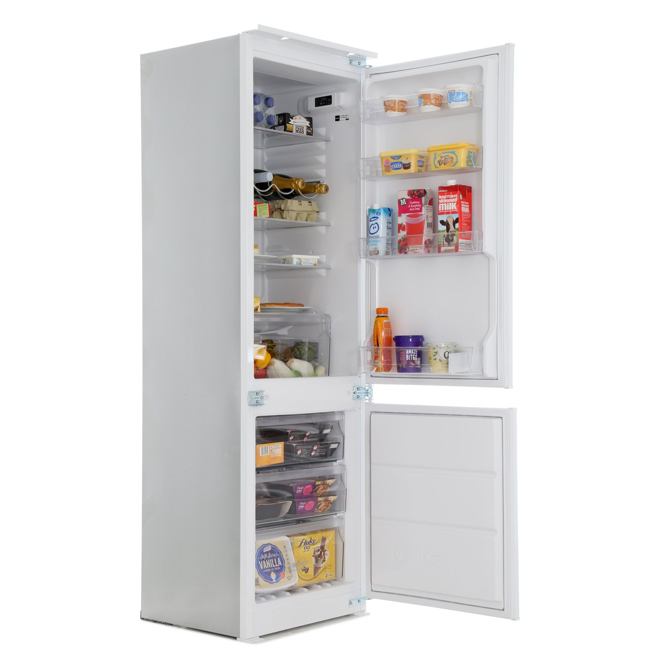 Buy Hotpoint HMCB7030AADF Integrated Fridge Freezer White Marks