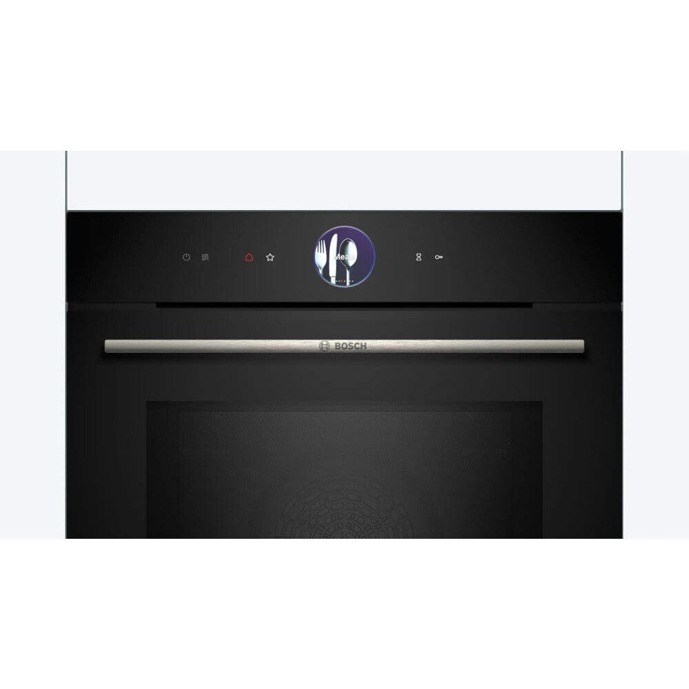 Bosch HMG7764B1B Series 8 BuiltIn Electric Single Oven with Microwave