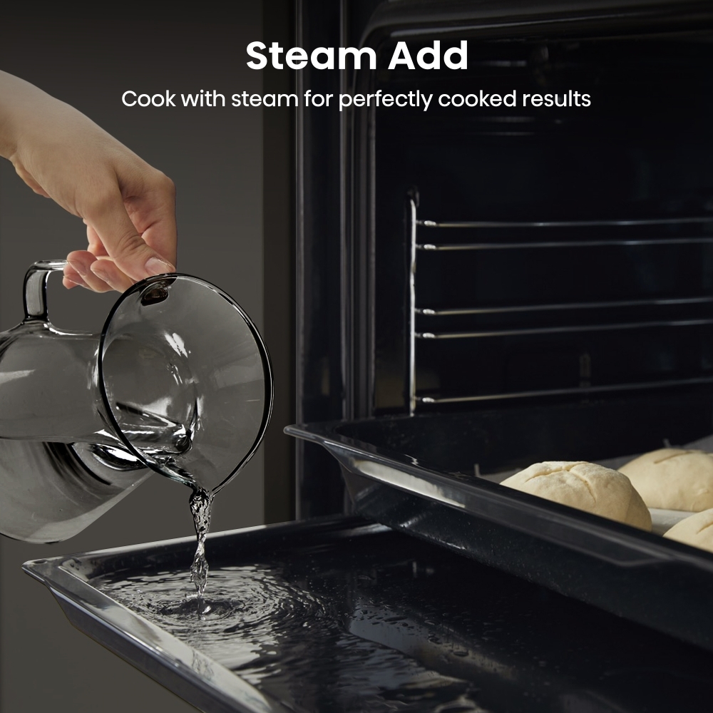 Hisense HO66FAPizzaChef Built-In Electric Single Oven with Pyrolytic Cleaning, Black, A+ Rated