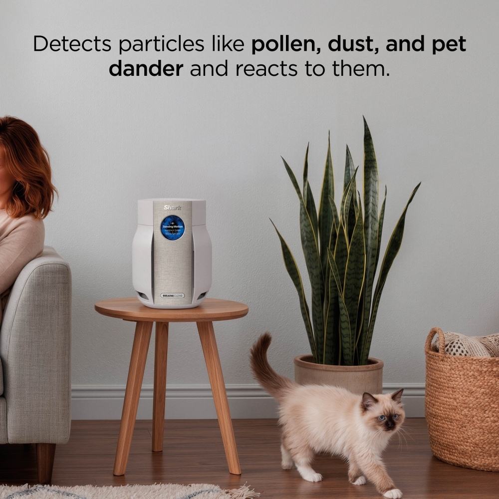 Shark HP062UK BreatheClear Compact Air Purifier with NeverChange6