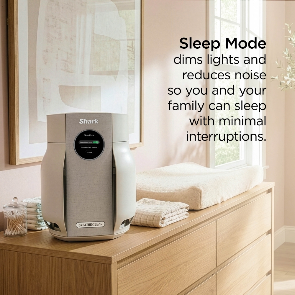 Shark HP062UK BreatheClear Compact Air Purifier with NeverChange6