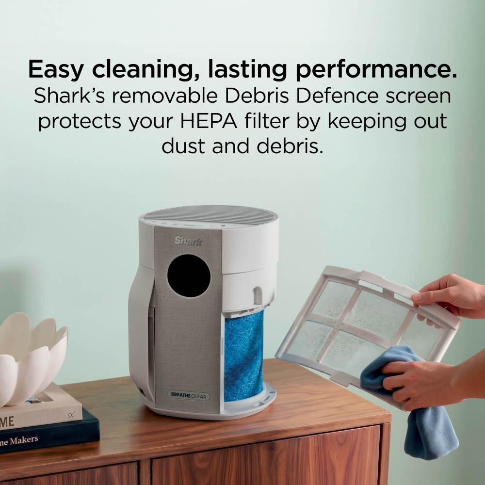 Shark HP062UK BreatheClear Compact Air Purifier with NeverChange6
