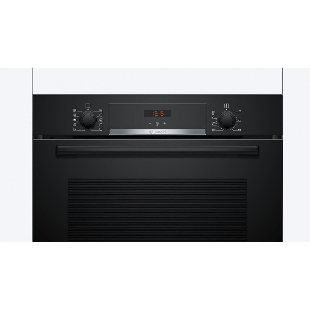 Bosch HQA534BB3B Series 4 Built-In Electric Single Oven, Black, A+ Rated