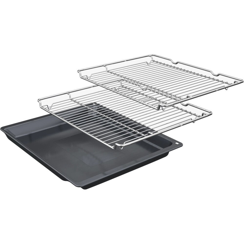 Bosch HQA534BS3B Series 4 Built-In Electric Single Oven, Stainless Steel, A+ Rated
