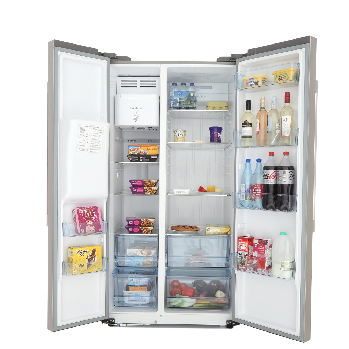 Buy Haier HRF628IF6 American Fridge Freezer Stainless Steel Effect