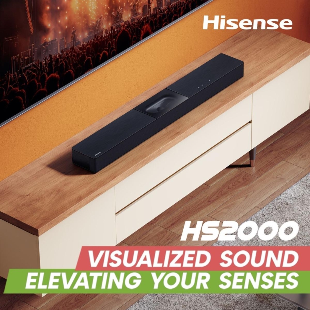 Hisense HS2000 Sound Bar, Black
