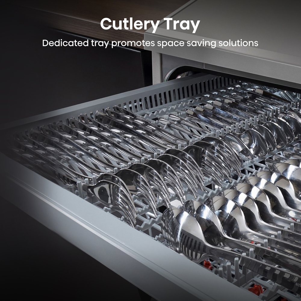 Hisense HS523E15WUK Slimline Dishwasher, 10 Place Settings, White, E Rated