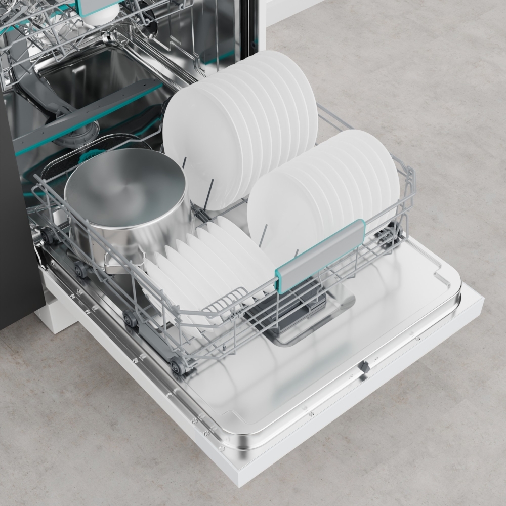 Hisense HS663A90WUK Dishwasher, 16 Place Settings, White, A Rated