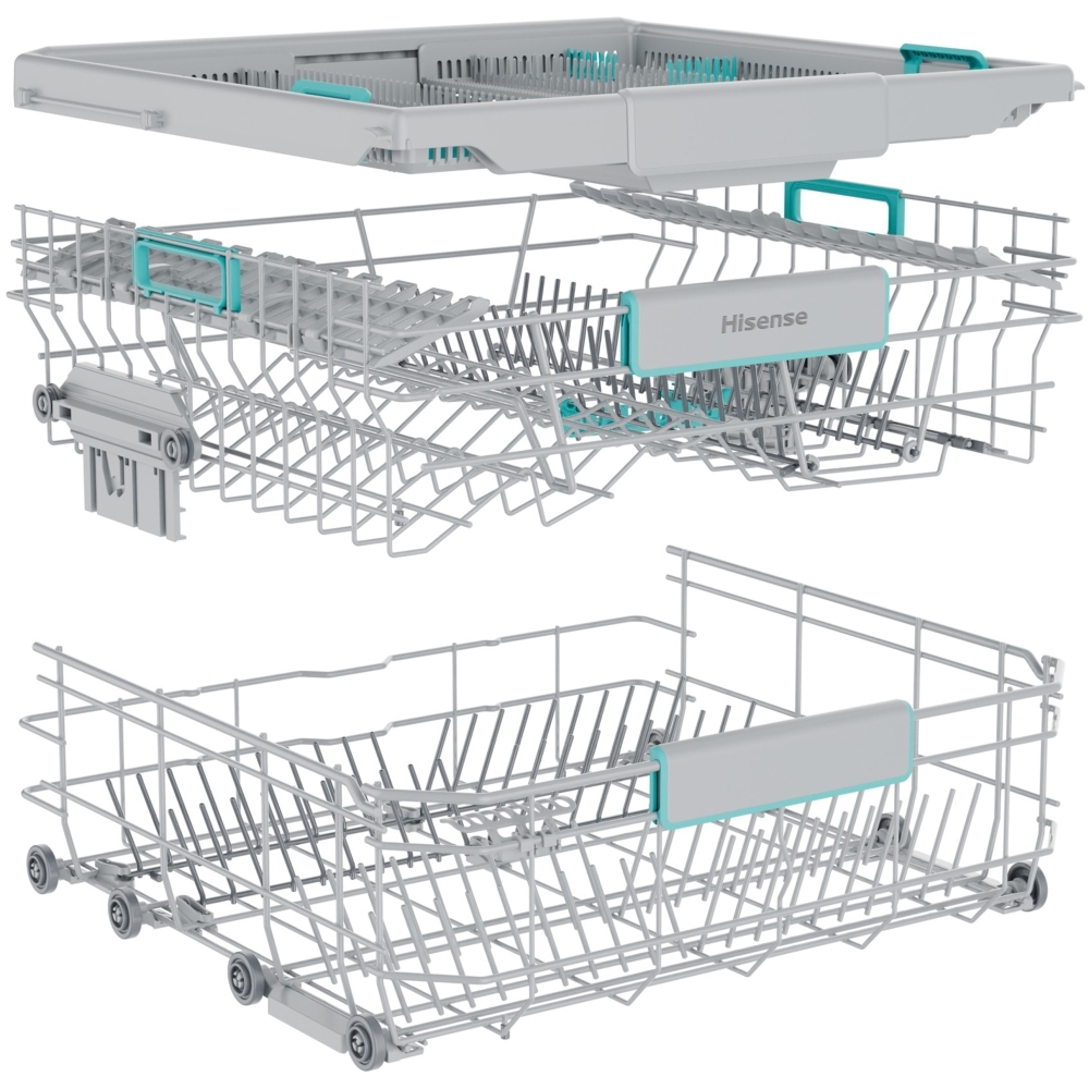 Hisense HS663A90WUK Dishwasher, 16 Place Settings, White, A Rated