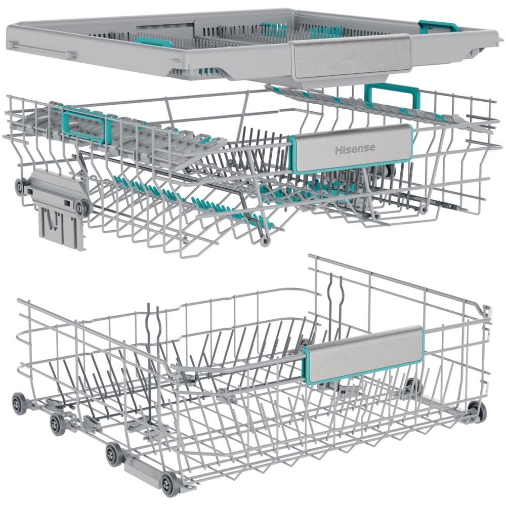 Hisense HS673A90WUK Dishwasher, 16 Place Settings, White, A Rated