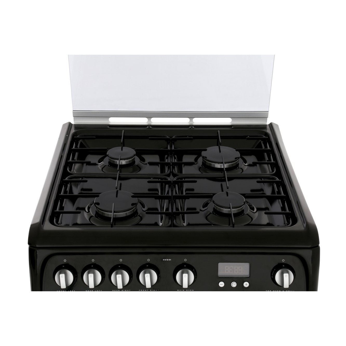 Buy Hotpoint HUG61K Gas Cooker with Double Oven Black Marks Electrical