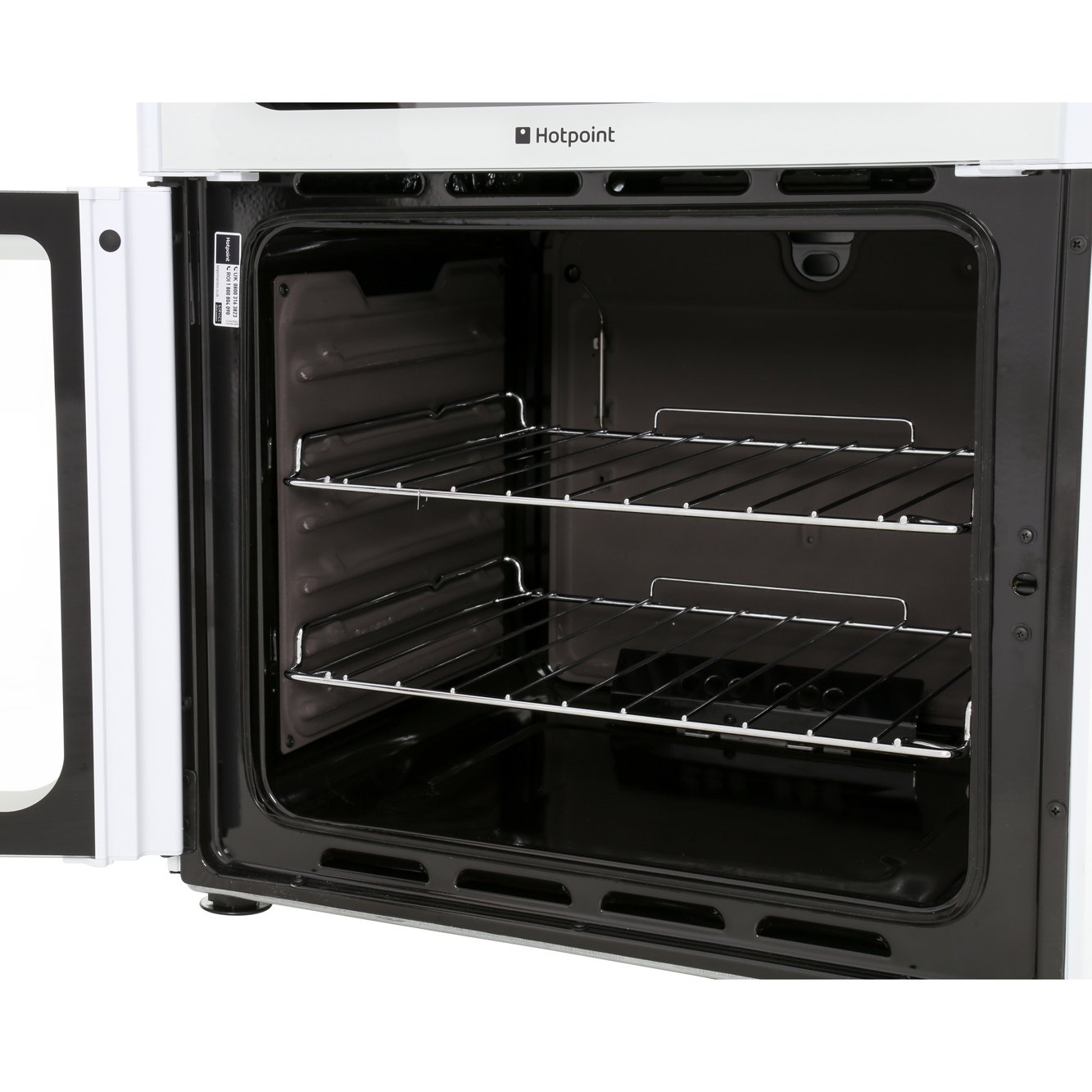 Buy Hotpoint Ultima HUG61P Gas Cooker with Double Oven (HUG61P) Polar